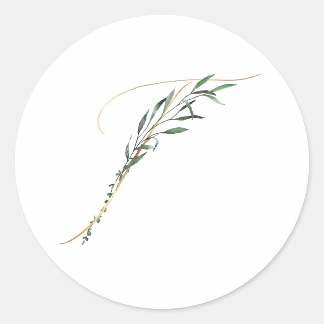 autocollant des initiales des fêtes d'hiver (Devant)