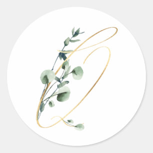 autocollant des initiales des fêtes d'hiver