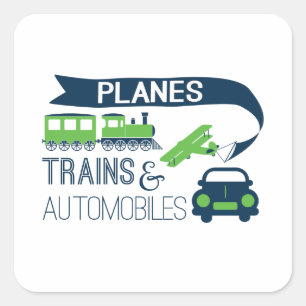 Autocollant des trains et des automobiles