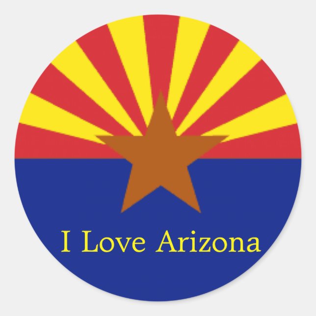Autocollant d'État de l'Arizona (Devant)