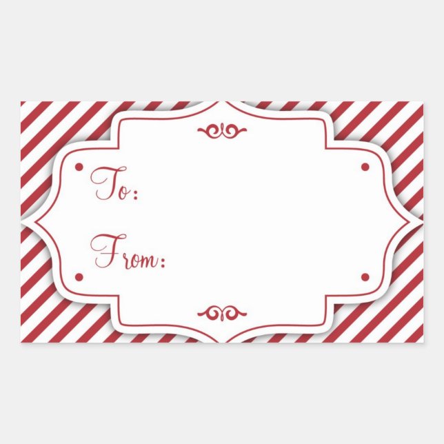 Autocollant d'étiquette de cadeau de sucre de (Devant)