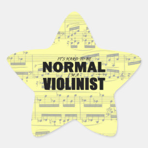 Autocollant d'étoile violoniste normal