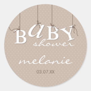 AUTOCOLLANT D'ÉVÉNEMENT : : lettres 3 de bébé