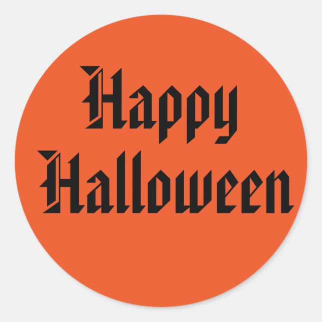 Autocollant d'Halloween (Devant)