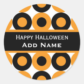 Autocollant d'Halloween rétro