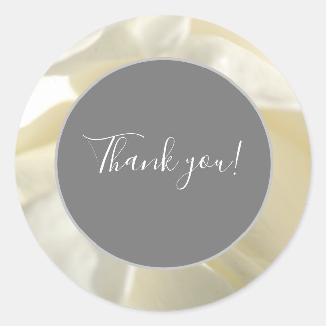 Autocollant d'impression Pétales blancs (Devant)