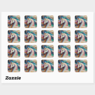 Autocollant d'impressionnisme Celestia Horse
