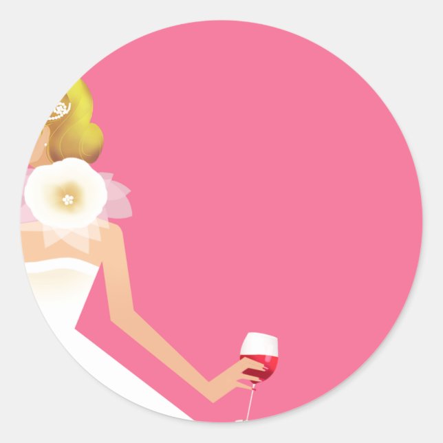 Autocollant d'invitation de douche nuptiale (Devant)