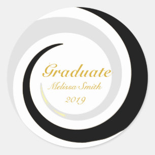 Autocollant diplômé Vague Vie