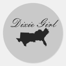 Autocollant Dixie Girl