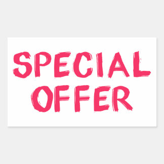 Autocollant d'offre spéciale pour promotions de dé