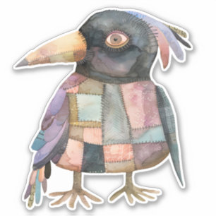 Autocollant d'oiseaux de Corneille