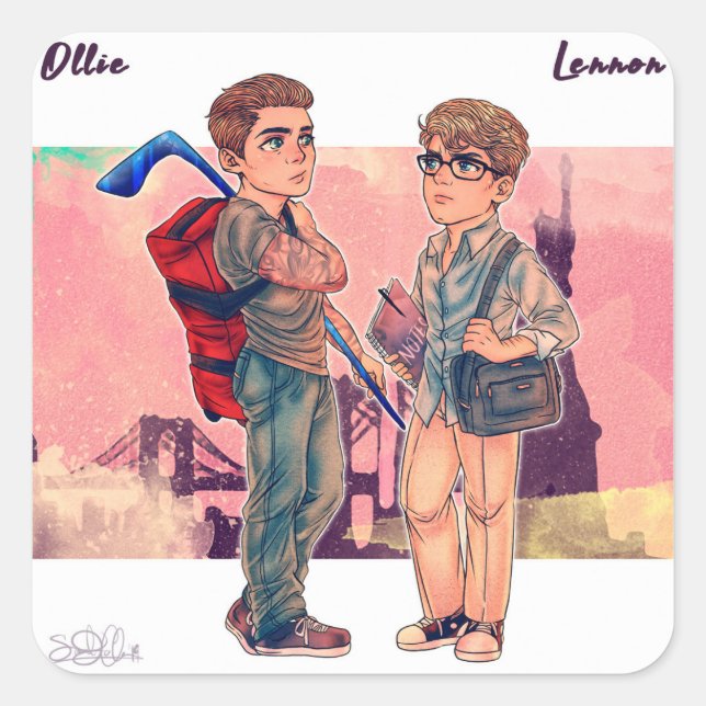 Autocollant d'Ollie et de Lennon (Devant)