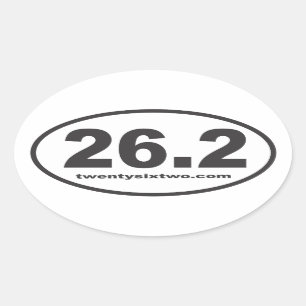 autocollant d'ovale de 26,2 twentysixtwo.com
