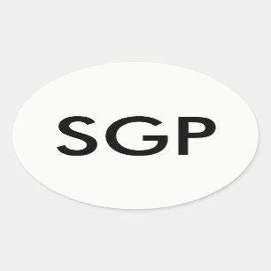 Autocollant d'ovale de SGP