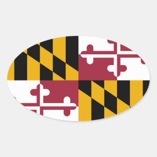 Autocollant d'ovale du Maryland