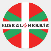 Autocollant Drapeau Basque "Ikkurina"