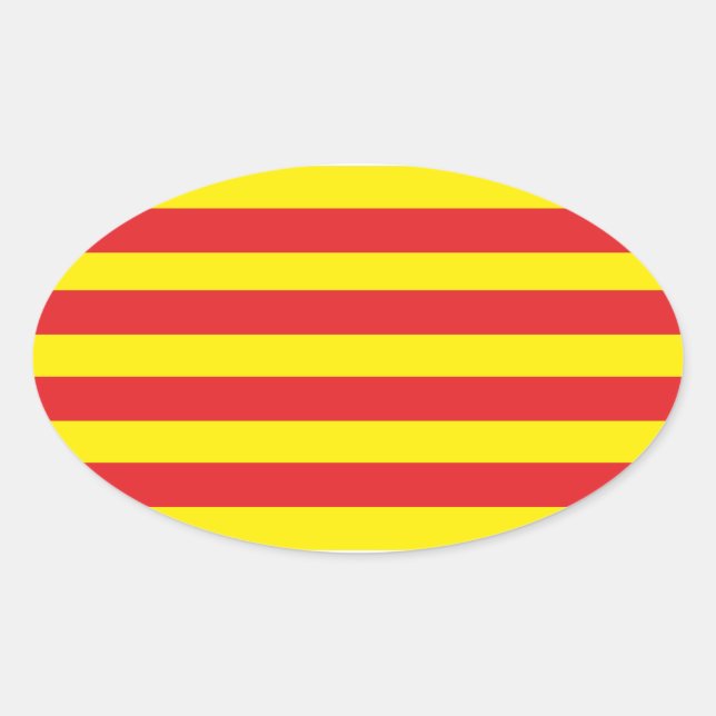 Autocollant Drapeau Catalan "Serenya" (Devant)