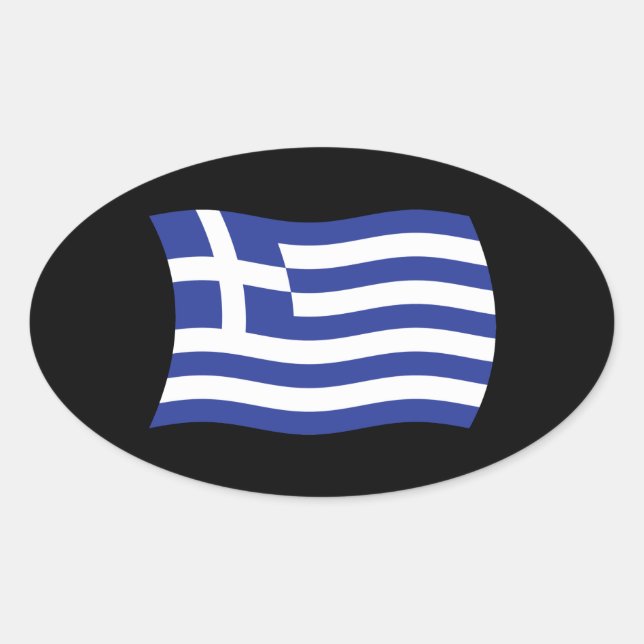 Autocollant Drapeau de la Grèce (Devant)