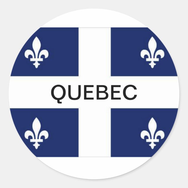Autocollant drapeau de la province de Québec (Devant)