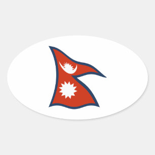 Autocollant Drapeau du Népal