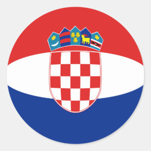 Autocollant Drapeau Fish Eye Croatie