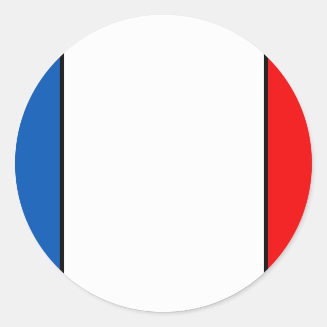 Autocollant drapeau français (Devant)