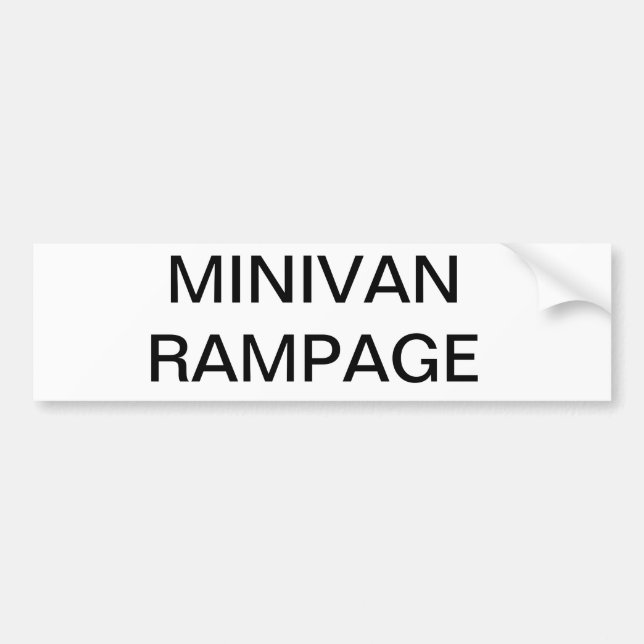 Autocollant drôle de bumber de monospace de (Devant)