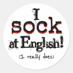 Autocollant drôle de grammaire pour les nerds de g