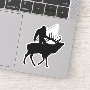 Autocollant drôle de pêche Sasquatch