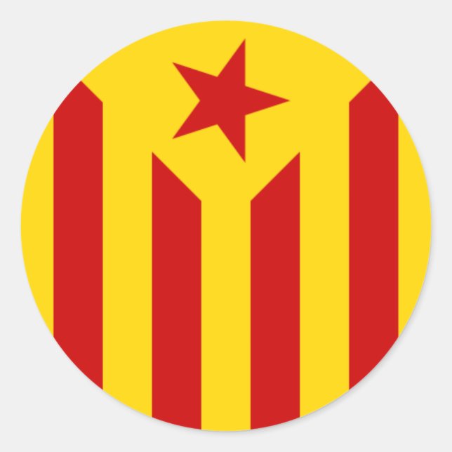 Autocollant du drapeau catalan (Devant)