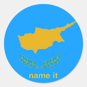 autocollant du drapeau chypriote