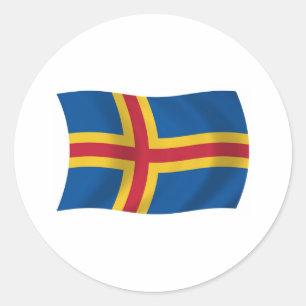 Autocollant du drapeau d'Aland