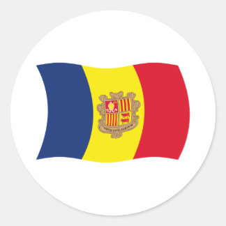 Autocollant du drapeau d'Andorre