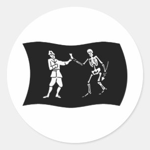 Autocollant du drapeau de Bartholomew Roberts
