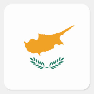 Autocollant du drapeau de Chypre