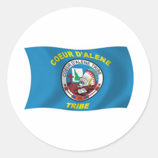 Autocollant du drapeau de Coeur d'Alene