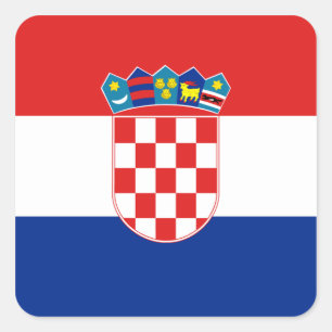 Autocollant du drapeau de Croatie