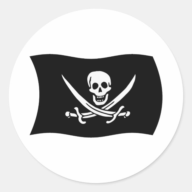 Autocollant du drapeau de John Rackham (Devant)
