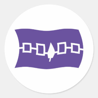 Autocollant du drapeau de la Confédération iroquoi