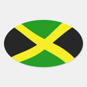 Autocollant du drapeau de la Jamaïque
