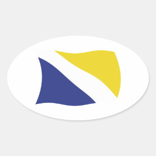 Autocollant du drapeau de la minorité allemande du