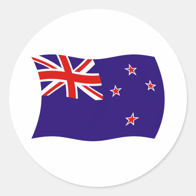 Autocollant du drapeau de la Nouvelle-Zélande (Devant)