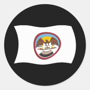 Autocollant du drapeau de la tribu Ute