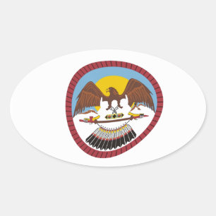 Autocollant du drapeau de la tribu Ute