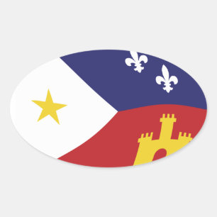 Autocollant du drapeau de l'Acadiana