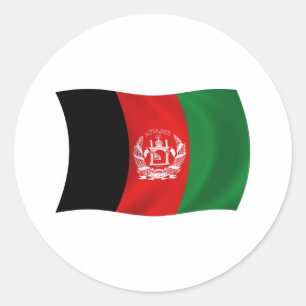 Autocollant du drapeau de l'Afghanistan