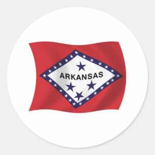 Autocollant du drapeau de l'Arkansas