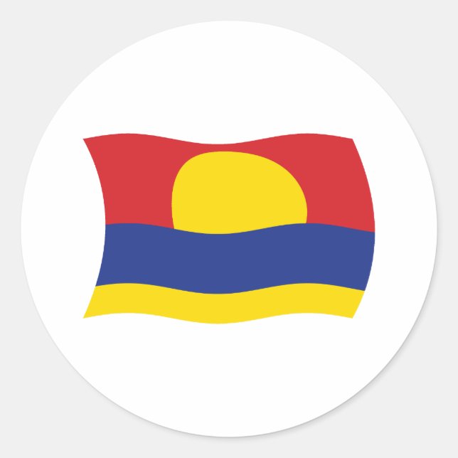 Autocollant du drapeau de l'atoll de Palmyra (Devant)
