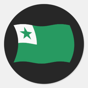Autocollant du drapeau de l'espéranto